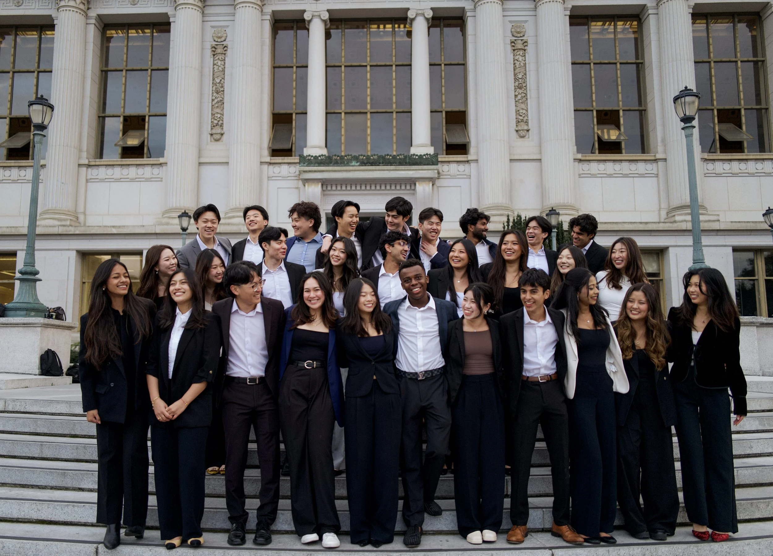 The Lambda Chapter on the steps of Doe Library